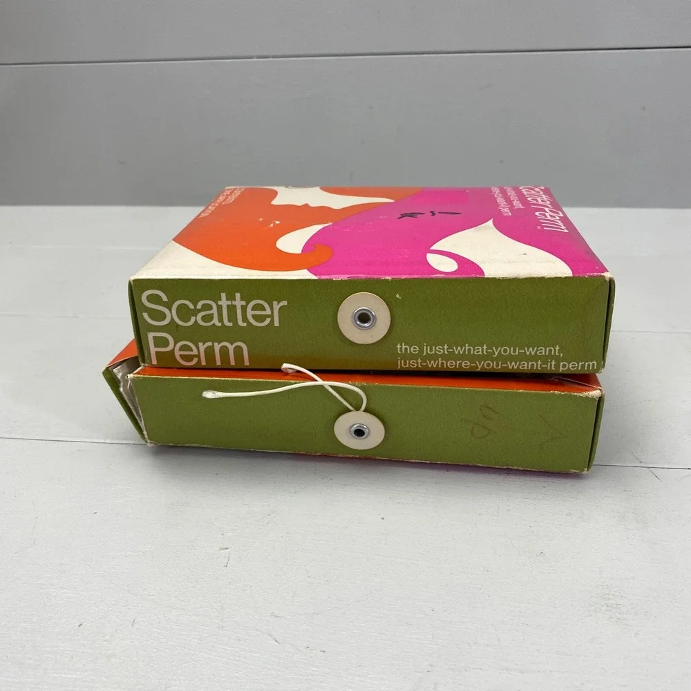 Vtg Toni Gillette Scatter Perm Hair Shapers Kit Beauty End Papers and Rollers